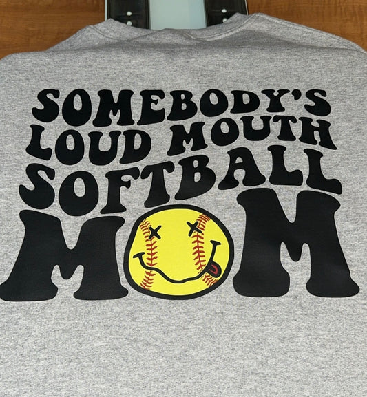 Loud Mouth Softball Mom